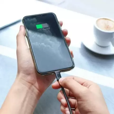 کابل شارژ 2 متری Type-C به Lightning  راوپاور مدل RP-CB1020