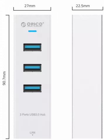 هاب 4 پورت ORICO مدل ASH3L-U3