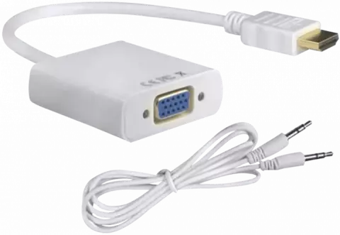 کابل تبدیل HDMI به VGA وی نت همراه با کابل AUX