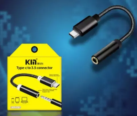 کابل تبدیل TYPE-C به جک 3.5 میلیمتری هدفون KIN مدل KY-170
