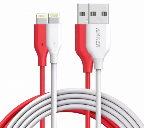 کابل شارژ 0.9 متری USB به ANKER LIGHTNING مدل A8432