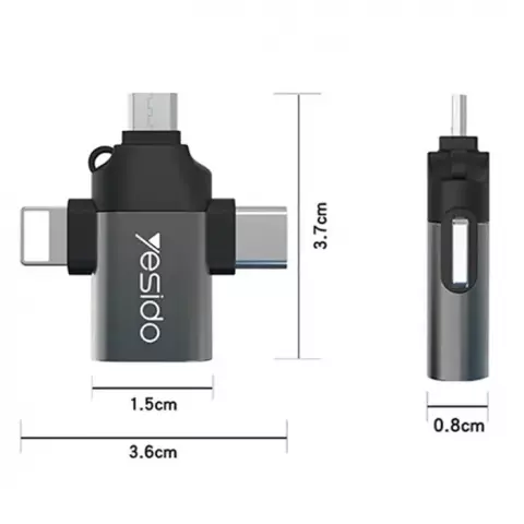 تبدیل 3 به 1 OTG یسیدو مدل GS15