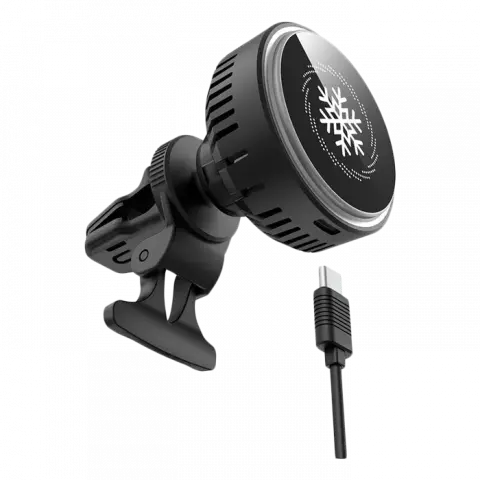 نگهدارنده موبایل  POWEROLOGY مدل Dual Mount Cooling Coil Magsafe Charger