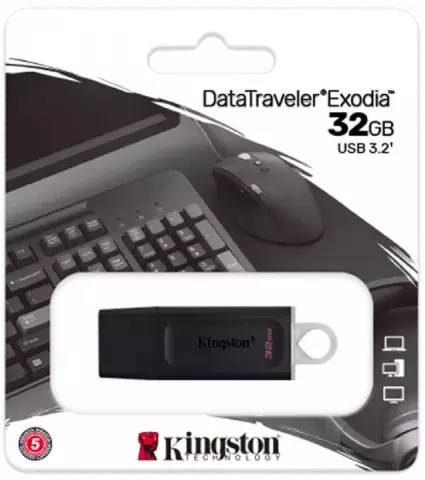 فلش مموری 32 گیگابایت Kingston مدل DataTraveler Exodia