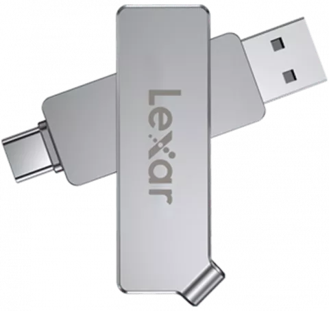 فلش مموری 64 گیگابایت Lexar مدل JumpDrive Dual Drive D30c