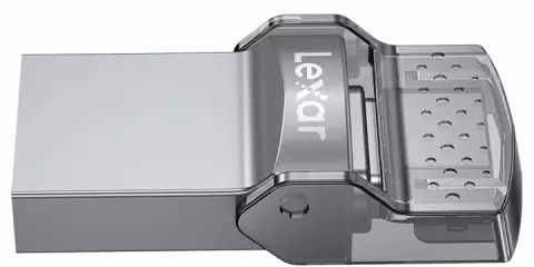 فلش مموری 64 گیگابایت Lexar مدل JumpDrive Dual Drive D35c
