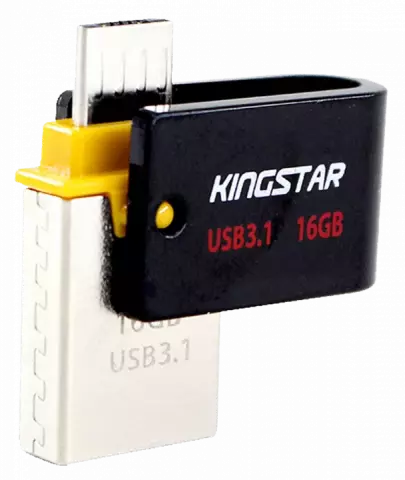فلش مموری 64 گیگابایت KINGSTAR مدل  DUAL 3 S30