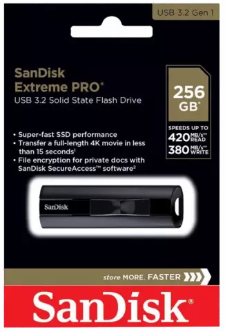 فلش مموری 256 گیگابایت Sandisk مدل  EXTREME PRO