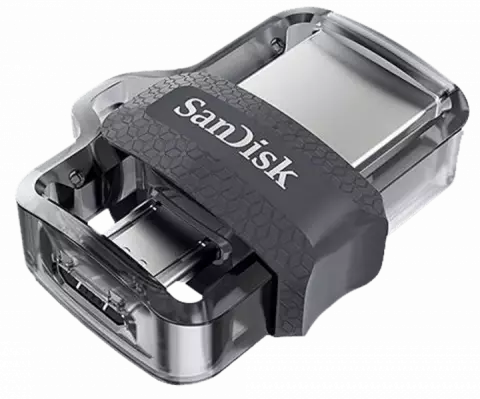 فلش مموری 32 گیگابایت Sandisk مدل ULTRA DUAL DRIVE M3.0