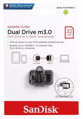 فلش مموری 32 گیگابایت Sandisk مدل ULTRA DUAL DRIVE M3.0