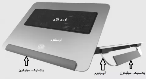 خنک کننده لپ تاپ  Cooler Master مدل  NOTEPAL U150R