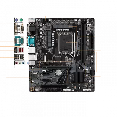 مادربرد  GIGABYTE مدل  H610M HD3P (rev. 2.0)