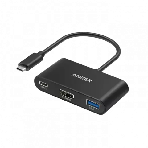 هاب 3 پورت Anker مدل A8339 3-IN-1 USB-C