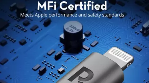 کابل شارژ 1.2 متری USB به Lightning راوپاور مدل RP-CB1026