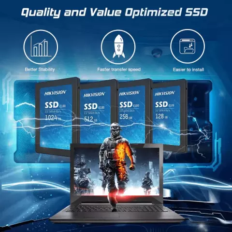 حافظه SSD اینترنال 256 گیگابایت Hikvision مدل  E100