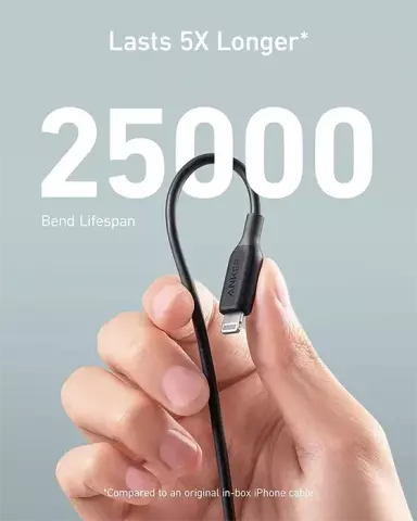کابل شارژ 1.8 متری USB به Lightning انکر مدل PowerLine III A8813