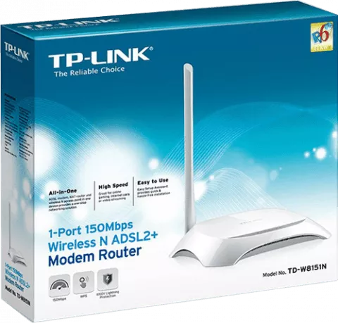 مودم روتر 1 آنتن Tp-Link مدل TD-W8151N