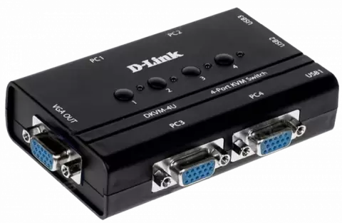 سوییچ 4 پورت D-LINK USB KVM مدل DKVM-4U