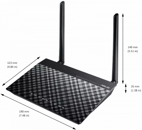 مودم روتر 2 آنتن Asus مدل DSL-N14U B1