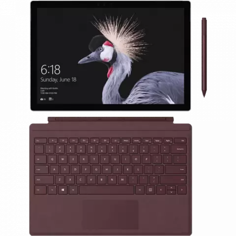 تبلت 12.3اینچی Microsoft مدل SURFACE PRO 1796 2017 به همراه کیبورد و قلم