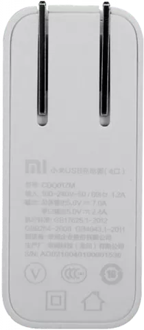 شارژر USB دیواری XIAOMI مدل 4 پورت CDQ01ZM