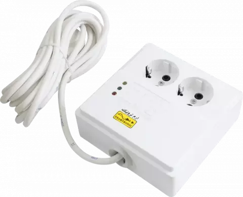 چند راهی برق و محافظ یخچال و فریزر ERAMTRONIC مدل AP2LC-R
