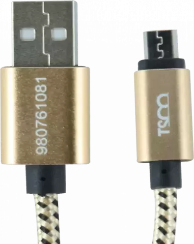 کابل شارژ 2 متری USB به TSCO MICRO USB مدل TC 61