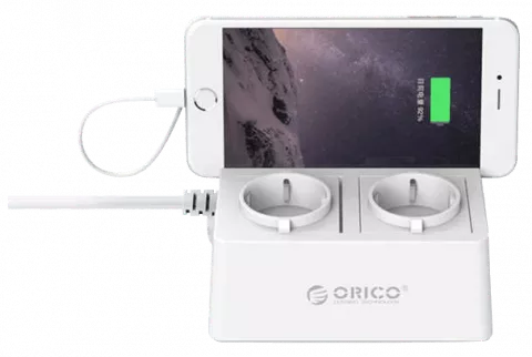 چند راهی برق و محافظ ORICO مدل ODC-2A5U-V1-EU