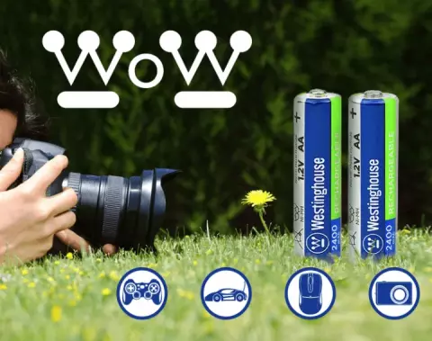باتری قلمی قابل شارژ WestingHouse ظرفیت 2400 میلی آمپر ساعت