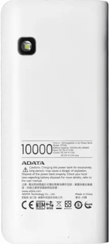 پاور بانک 10000میلی آمپر ساعت Adata مدل PT100