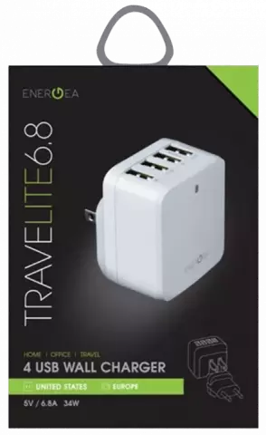 شارژر دیواری ENERGEA مدل TRAVELITE 6.8