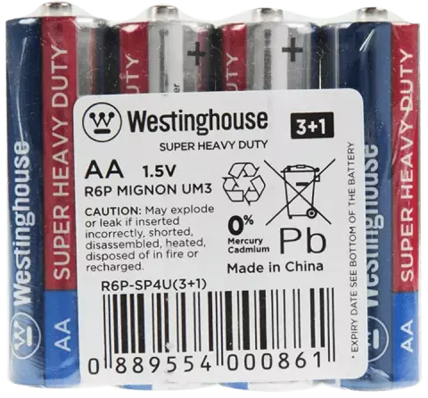 باتری قلمی Westinghouse مدل SUPER HEAVY DUTY R6P-SP4U
