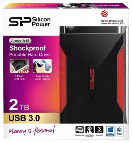 هارد اکسترنال 2 ترابایت Silicon Power مدل ARMOR A15