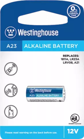 باتری ریموت کنترل Westinghouse مدل ALKALINE A23