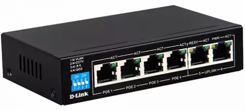 سوییچ 6 پورت D-Link مدل  DES-F1006P-E