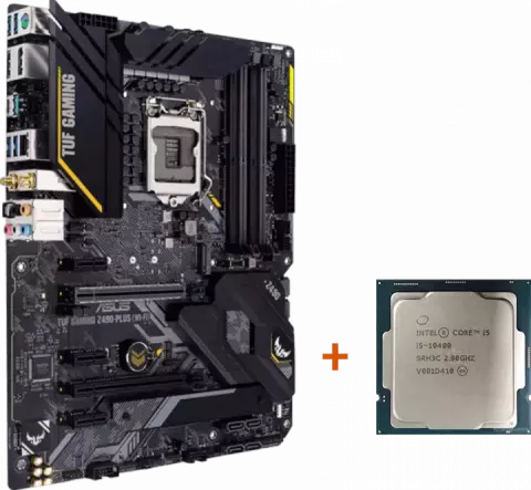 باندل مادربرد ASUS TUF GAMING Z490 PLUS WIFI به همراه پردازنده INTEL CORE I5 10400