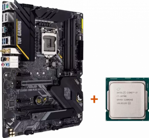 باندل مادربرد ASUS TUF GAMING Z490 PLUS WIFI به همرا پردازنده INTEL CORE I7 10700