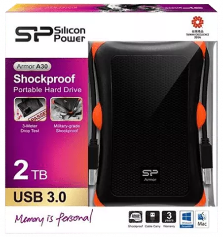 هارد اکسترنال 2 ترابایت Silicon Power مدل Armor A30