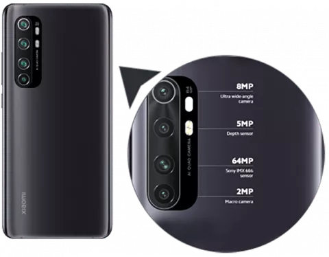 گوشی موبایل 128 گیگابایت Xiaomi مدل MI NOTE 10 LITE نسخه گلوبال