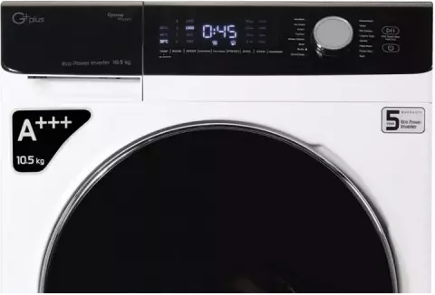 ماشین لباسشویی اتومات 10.5 کیلوگرم جی پلاس مدل K1048W