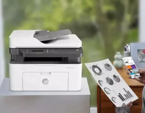 پرینتر چهار کاره لیزری HP مدل LASER MFP 137FNW