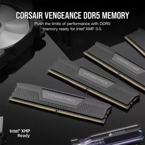رم دسکتاپ (16GB*2) 32 گیگابایت Corsair مدل VENGEANCE DDR5 6200MHz