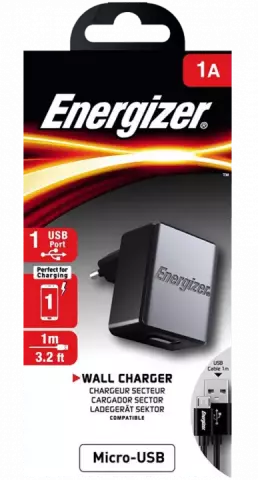 شارژر دیواری Energizer مدل ACA1AEUCMC3 به همراه کابل Micro USB