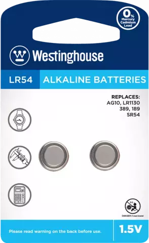 باتری ساعت WESTINGHOUSE مدل ALKALINE LR54