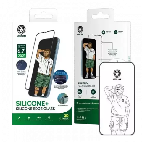 محافظ صفحه نمایش Green Lion مدل Silicone Plus مناسب برای iPhone 13 Pro Max