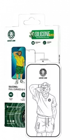 محافظ صفحه نمایش Green Lion مدل Silicone plus مناسب برای iPhone 14 Pro Max