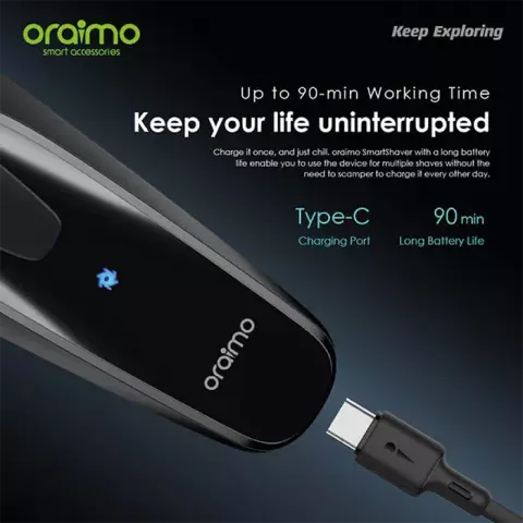 ماشین اصلاح سر و صورت Oraimo مدل SmartShaver OPC-RS10