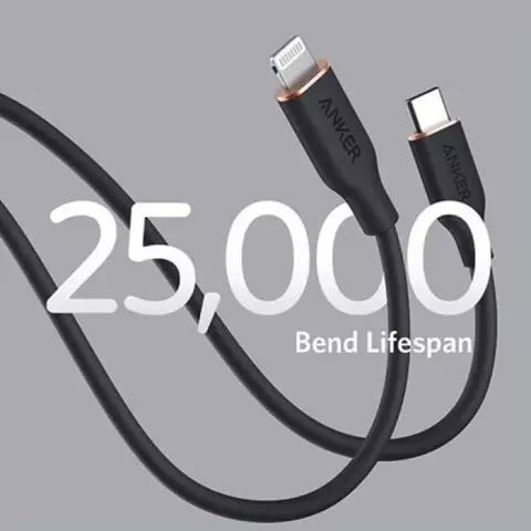 کابل شارژ 1.8 متری Type-C به Lightning انکر مدل PowerLine III Flow A8663