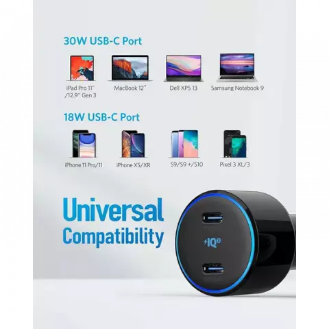 شارژر فندکی ANKER مدل PowerDrive Plus III DUO A2725