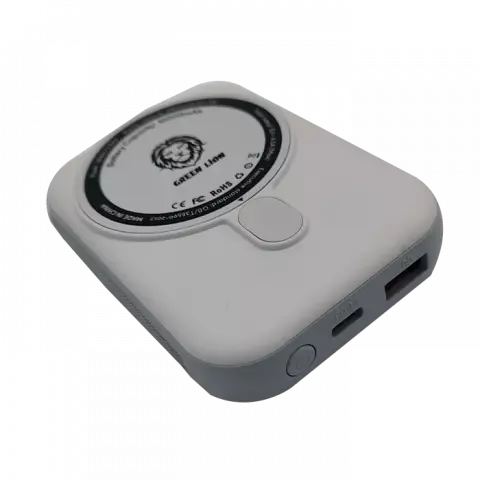 پاور بانک بی سیم 10000 میلی‌آمپر ساعت Green Lion مدل Compact Monaco MagSafe
